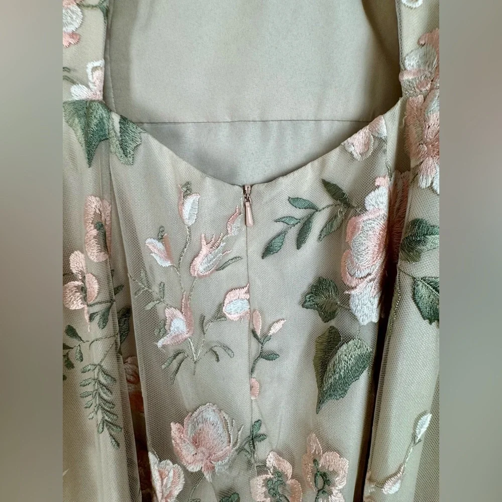 Jenny Yoo Cream Halter Maxi Gown for Weddings - Picture 8 of 16